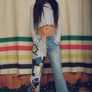 BDG High Waisted Flare Jean- Indigo Craft NWT